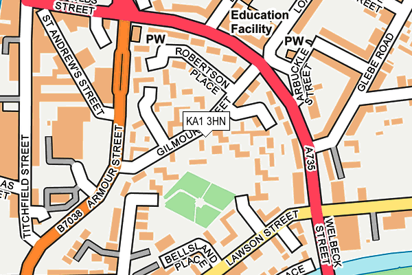 KA1 3HN map - OS OpenMap – Local (Ordnance Survey)