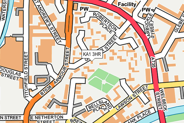 KA1 3HR map - OS OpenMap – Local (Ordnance Survey)