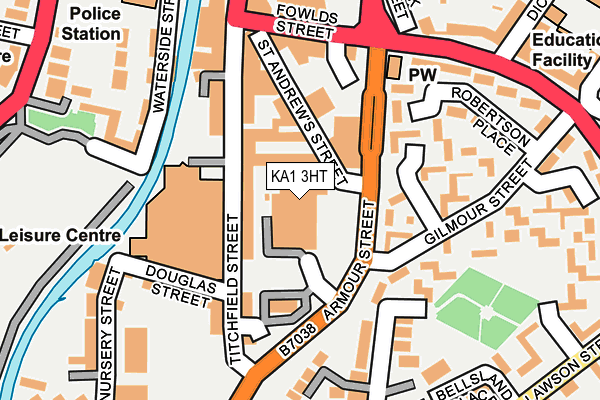 KA1 3HT map - OS OpenMap – Local (Ordnance Survey)