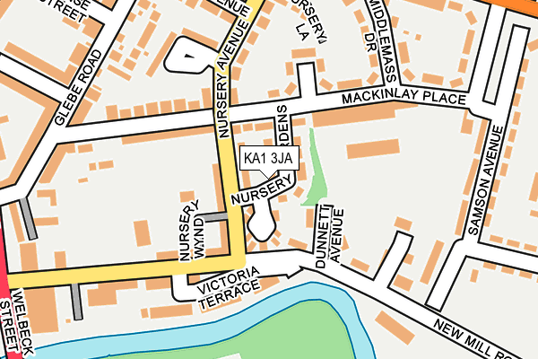 KA1 3JA map - OS OpenMap – Local (Ordnance Survey)