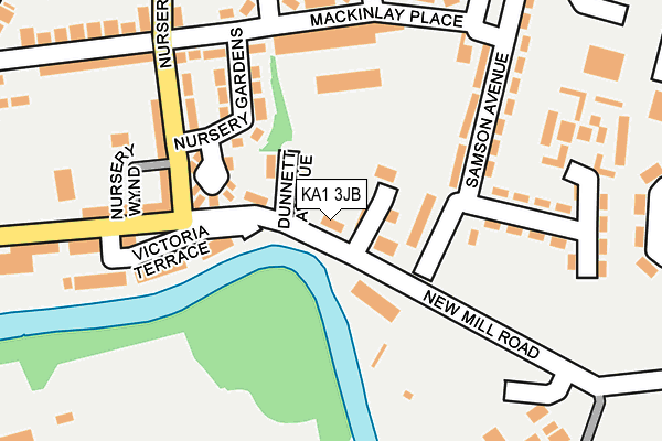 KA1 3JB map - OS OpenMap – Local (Ordnance Survey)