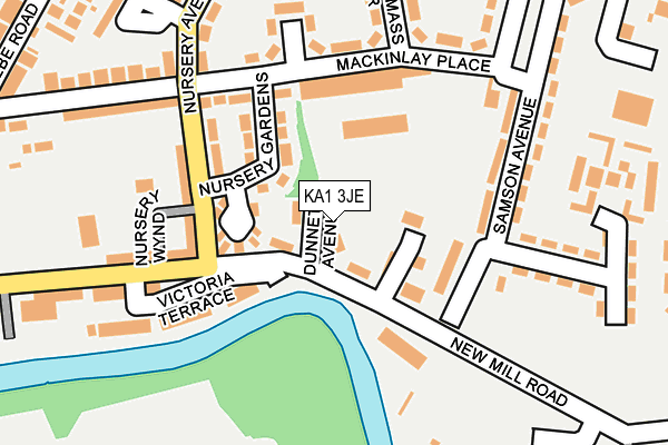 KA1 3JE map - OS OpenMap – Local (Ordnance Survey)