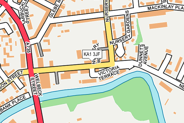 KA1 3JF map - OS OpenMap – Local (Ordnance Survey)