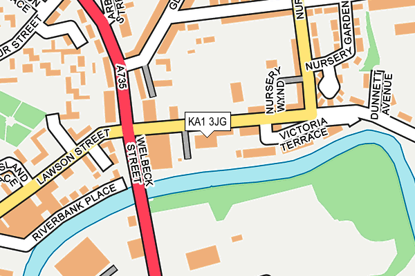 KA1 3JG map - OS OpenMap – Local (Ordnance Survey)