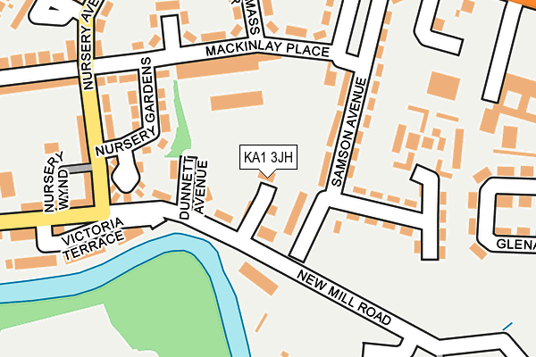 KA1 3JH map - OS OpenMap – Local (Ordnance Survey)
