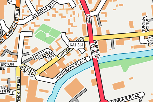 KA1 3JJ map - OS OpenMap – Local (Ordnance Survey)