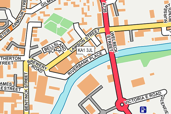 KA1 3JL map - OS OpenMap – Local (Ordnance Survey)