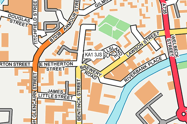 KA1 3JS map - OS OpenMap – Local (Ordnance Survey)