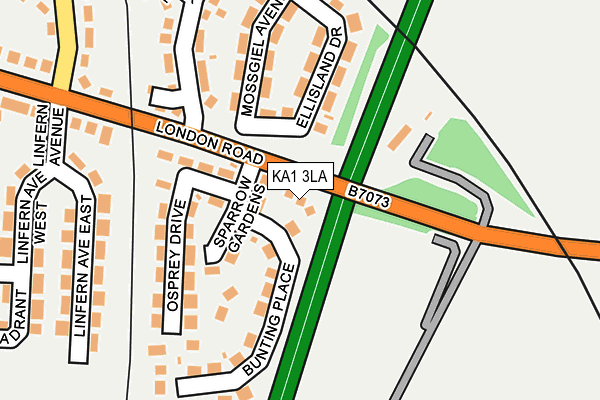 KA1 3LA map - OS OpenMap – Local (Ordnance Survey)