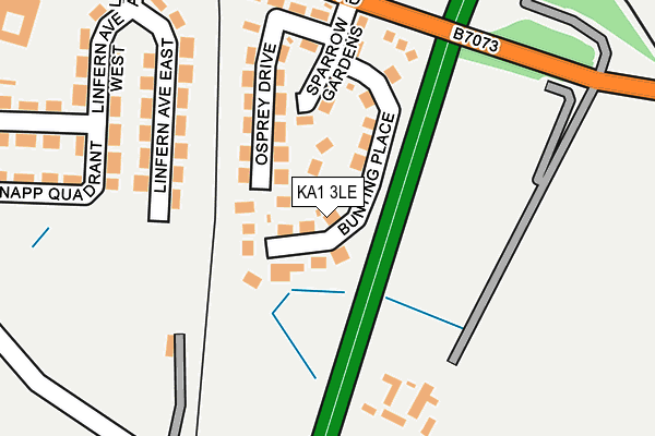 KA1 3LE map - OS OpenMap – Local (Ordnance Survey)