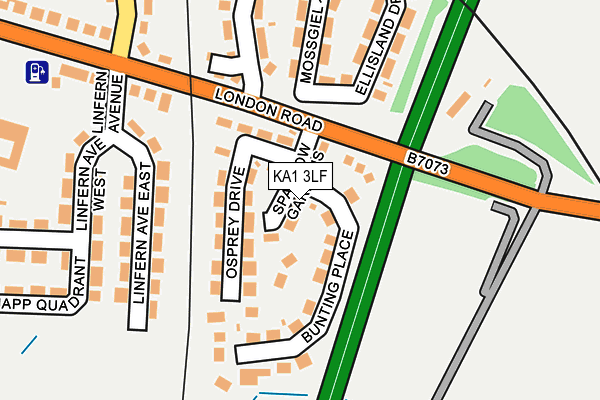 KA1 3LF map - OS OpenMap – Local (Ordnance Survey)