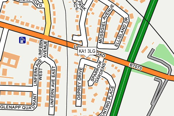 KA1 3LG map - OS OpenMap – Local (Ordnance Survey)