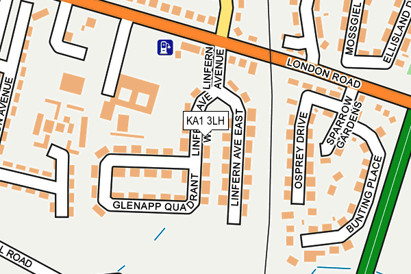 KA1 3LH map - OS OpenMap – Local (Ordnance Survey)