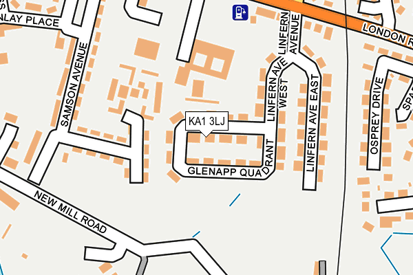KA1 3LJ map - OS OpenMap – Local (Ordnance Survey)