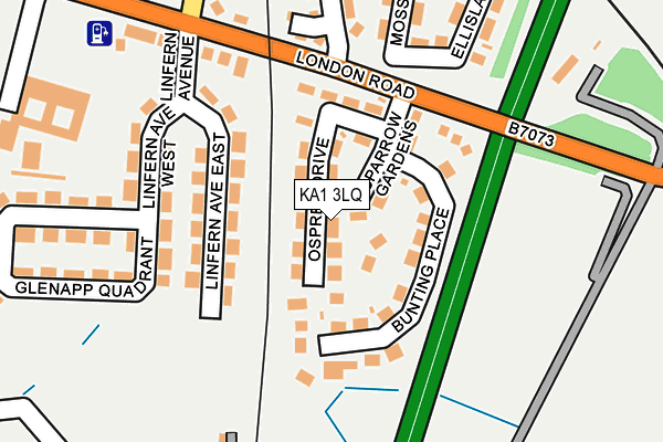 KA1 3LQ map - OS OpenMap – Local (Ordnance Survey)