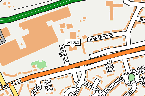 KA1 3LS map - OS OpenMap – Local (Ordnance Survey)