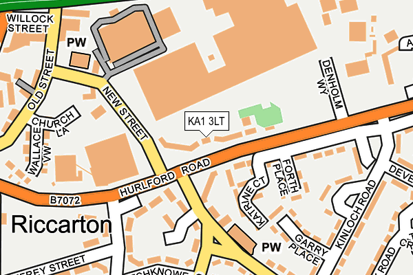 KA1 3LT map - OS OpenMap – Local (Ordnance Survey)