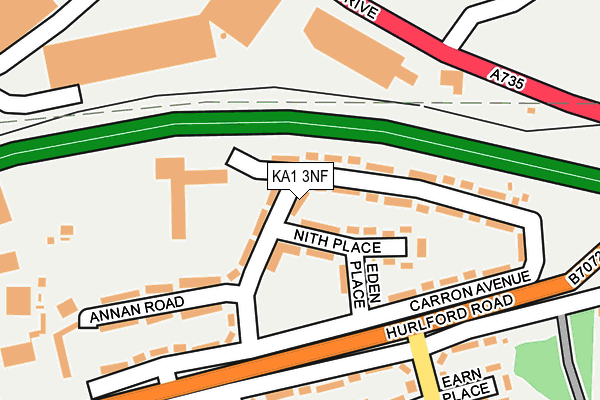 KA1 3NF map - OS OpenMap – Local (Ordnance Survey)