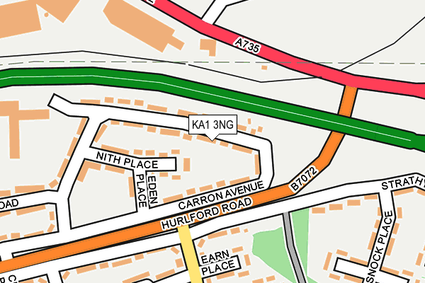 KA1 3NG map - OS OpenMap – Local (Ordnance Survey)