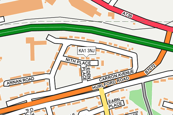 KA1 3NJ map - OS OpenMap – Local (Ordnance Survey)
