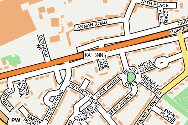 KA1 3NN map - OS OpenMap – Local (Ordnance Survey)