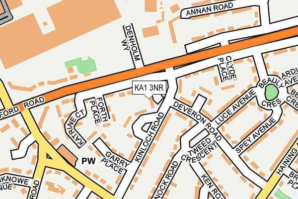 KA1 3NR map - OS OpenMap – Local (Ordnance Survey)