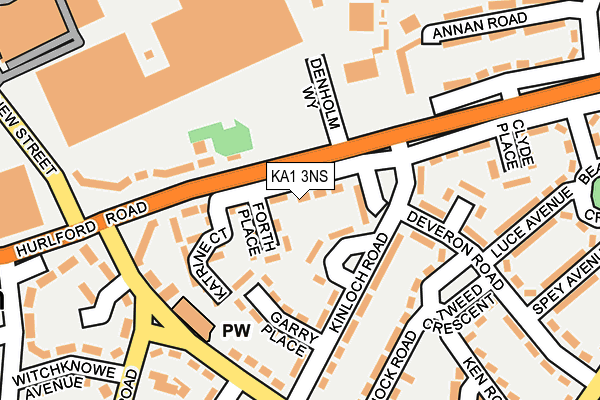 KA1 3NS map - OS OpenMap – Local (Ordnance Survey)