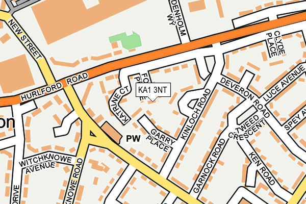 KA1 3NT map - OS OpenMap – Local (Ordnance Survey)