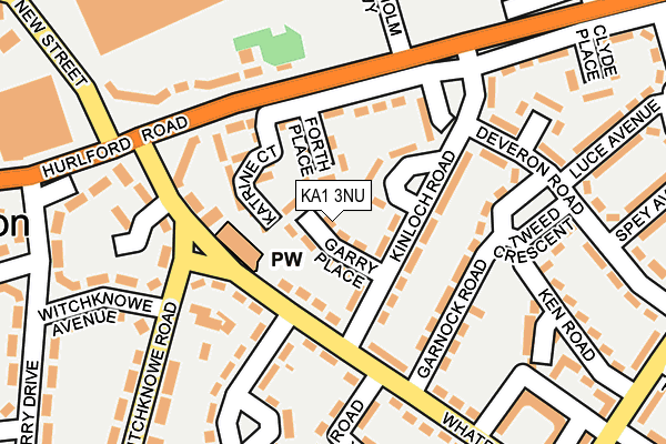 KA1 3NU map - OS OpenMap – Local (Ordnance Survey)