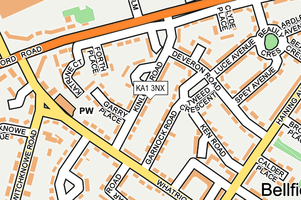 KA1 3NX map - OS OpenMap – Local (Ordnance Survey)