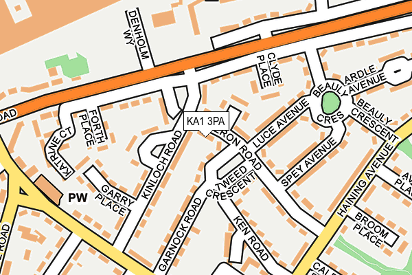 KA1 3PA map - OS OpenMap – Local (Ordnance Survey)