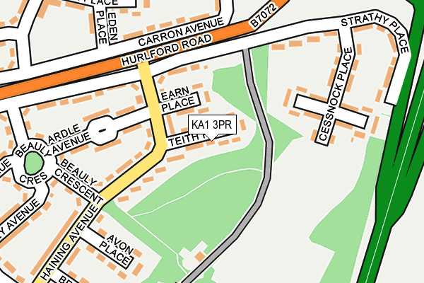 KA1 3PR map - OS OpenMap – Local (Ordnance Survey)