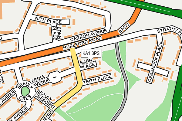 KA1 3PS map - OS OpenMap – Local (Ordnance Survey)