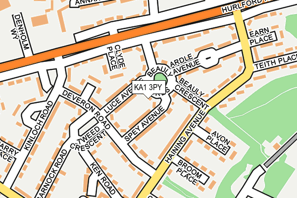KA1 3PY map - OS OpenMap – Local (Ordnance Survey)