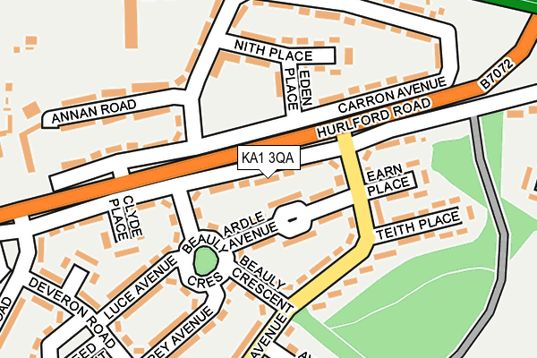 KA1 3QA map - OS OpenMap – Local (Ordnance Survey)
