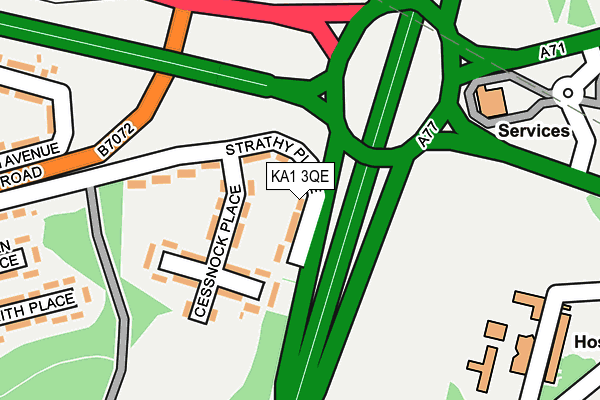KA1 3QE map - OS OpenMap – Local (Ordnance Survey)