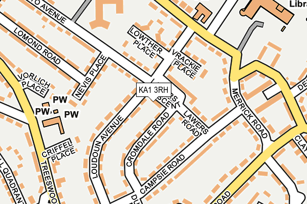 KA1 3RH map - OS OpenMap – Local (Ordnance Survey)