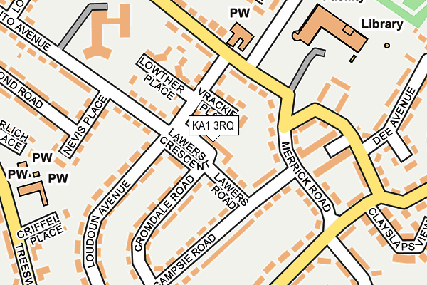 KA1 3RQ map - OS OpenMap – Local (Ordnance Survey)