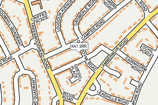 KA1 3RR map - OS OpenMap – Local (Ordnance Survey)