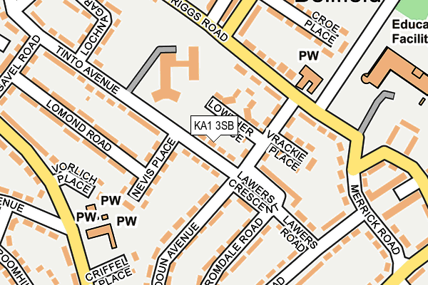 KA1 3SB map - OS OpenMap – Local (Ordnance Survey)