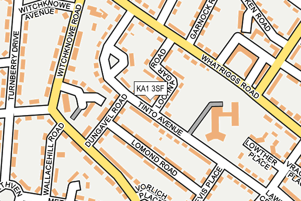 KA1 3SF map - OS OpenMap – Local (Ordnance Survey)