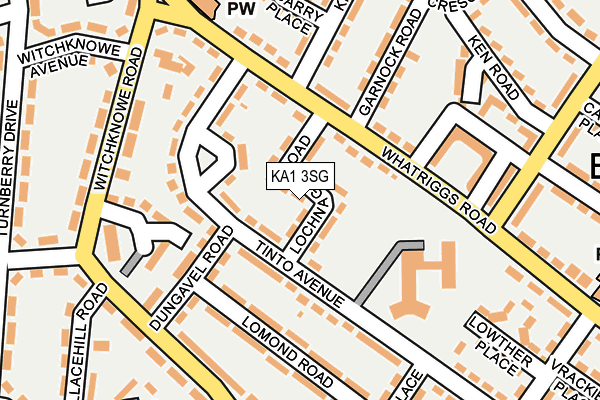 KA1 3SG map - OS OpenMap – Local (Ordnance Survey)