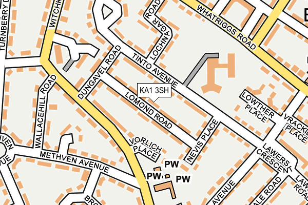 KA1 3SH map - OS OpenMap – Local (Ordnance Survey)