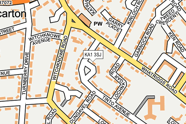 KA1 3SJ map - OS OpenMap – Local (Ordnance Survey)