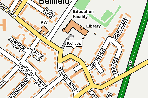 KA1 3SZ map - OS OpenMap – Local (Ordnance Survey)