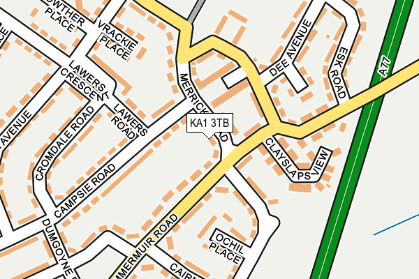 KA1 3TB map - OS OpenMap – Local (Ordnance Survey)