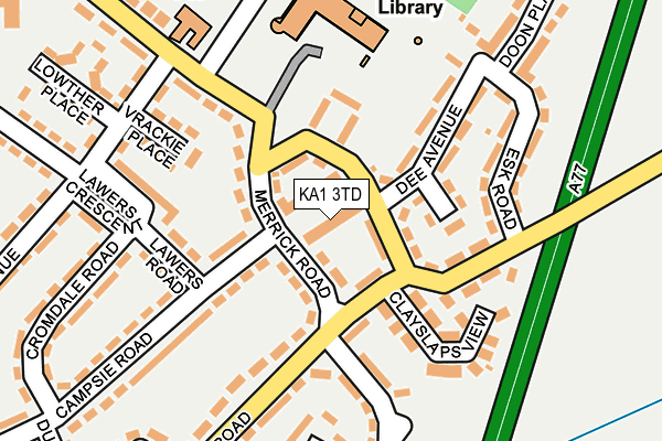 KA1 3TD map - OS OpenMap – Local (Ordnance Survey)