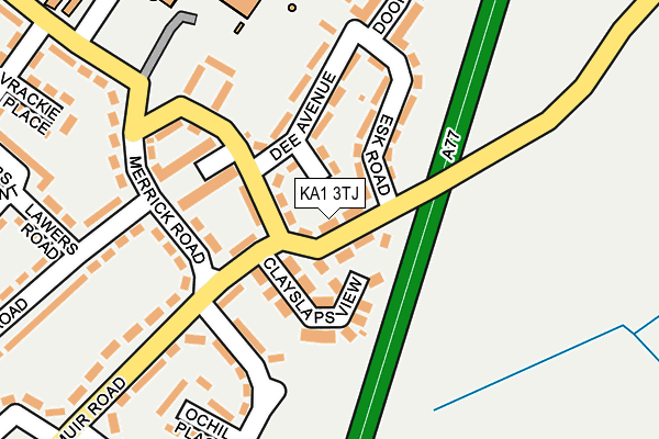 KA1 3TJ map - OS OpenMap – Local (Ordnance Survey)