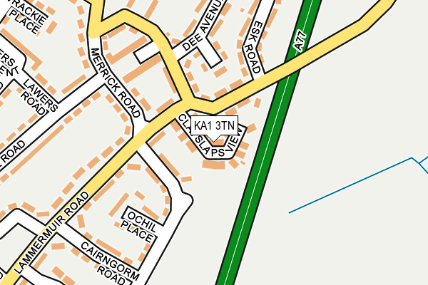 KA1 3TN map - OS OpenMap – Local (Ordnance Survey)