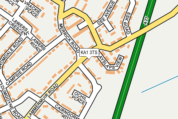 KA1 3TS map - OS OpenMap – Local (Ordnance Survey)